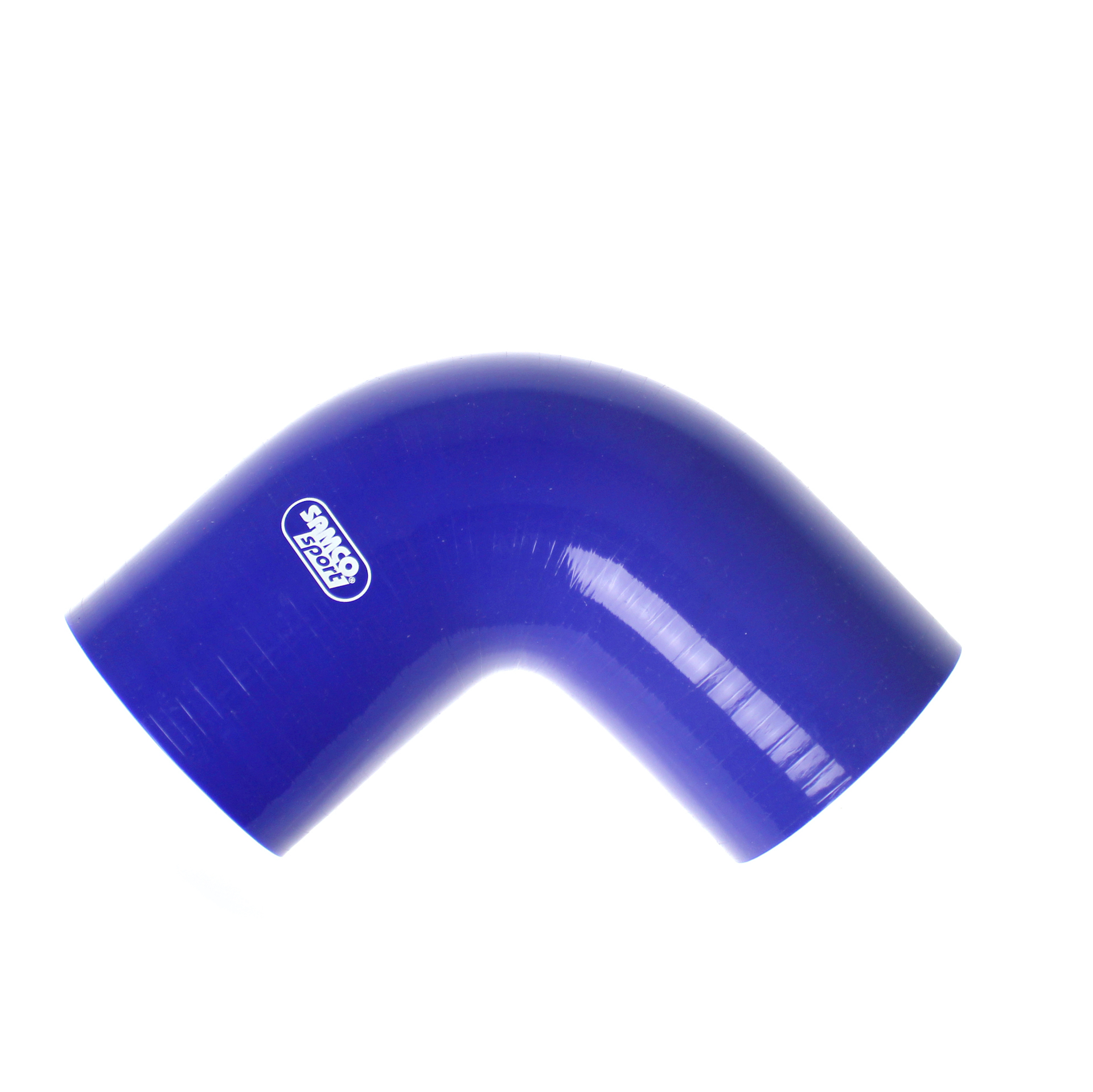 Durite silicone Samco Coude 90 degrés - Longueur 125mm - Ø76mm - Bleu